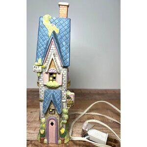 Spring Hand Painted Porcelain Lighted Pencil House Pet Shop Decorative Lighted